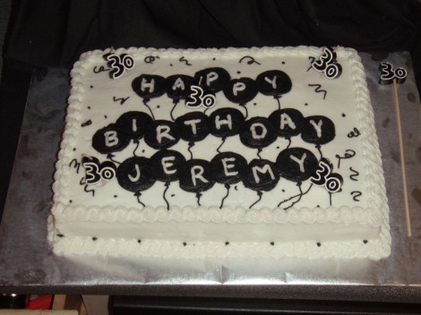 30th Birthday Cake on Birthday Cakes  Shower Cakes    30th Birthday